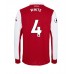 Cheap Arsenal Benjamin White #4 Home Football Shirt 2022-23 Long Sleeve